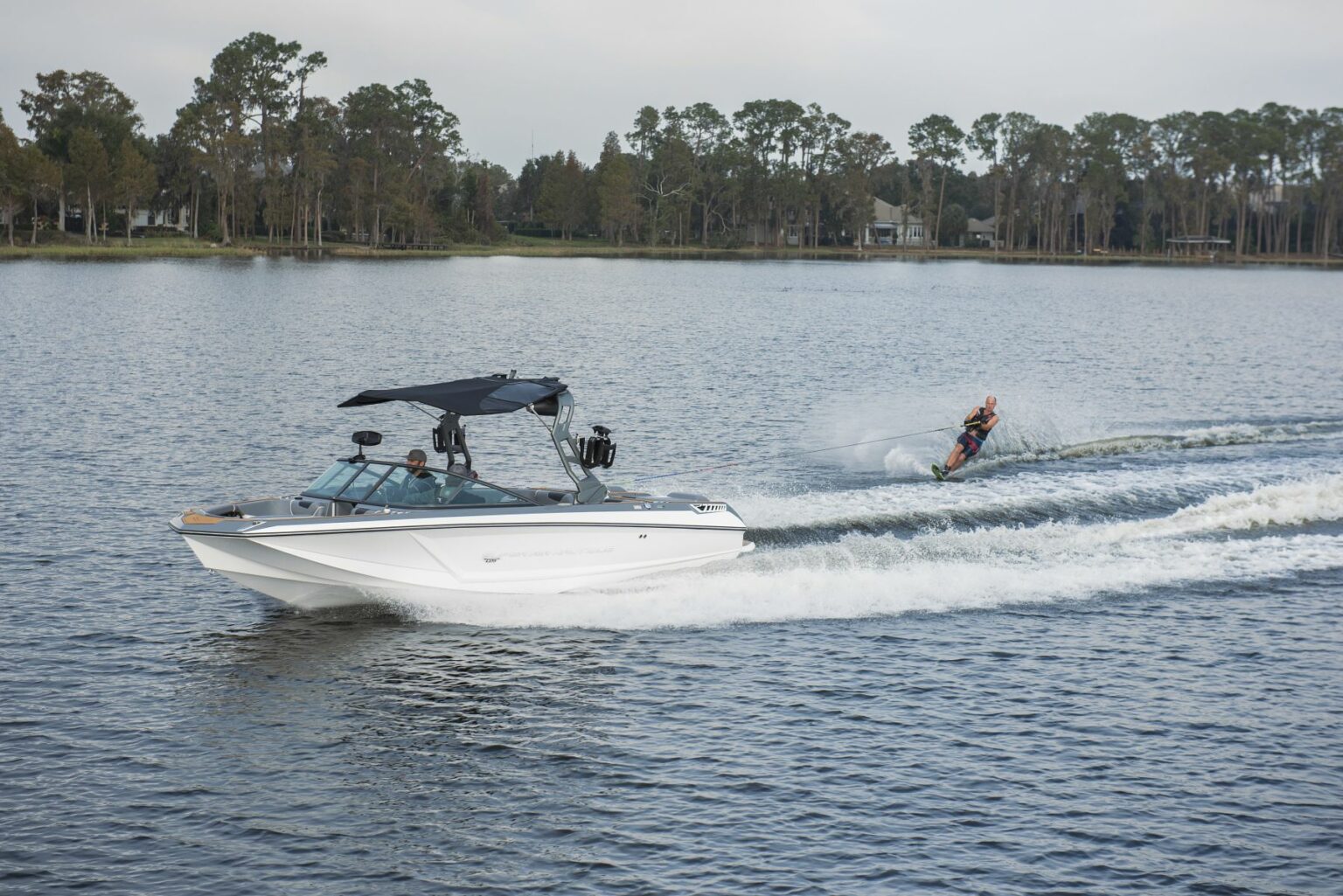 Royalty free waterski boat on lake Sheen Orlando FL